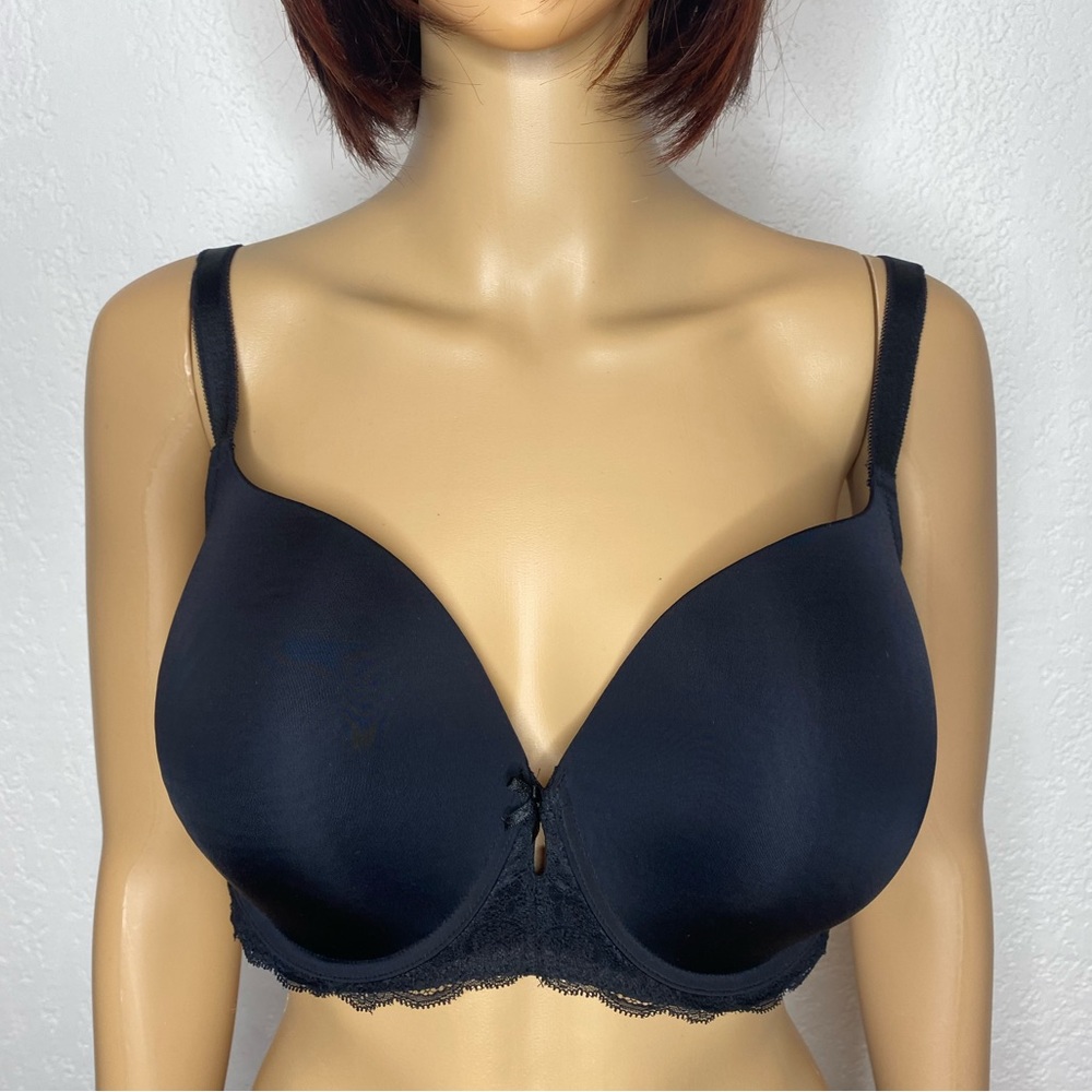 Torrid Womens Perfect T-Shirt Bra Black Size 38 DDD Lightly Lined Underwire NWOT - Picture 2 of 8